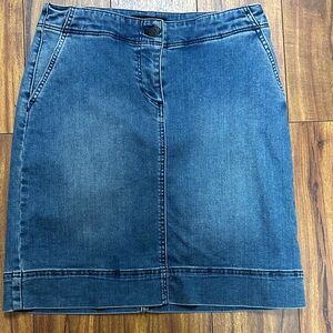 Talbots Denim  Skirt 4P